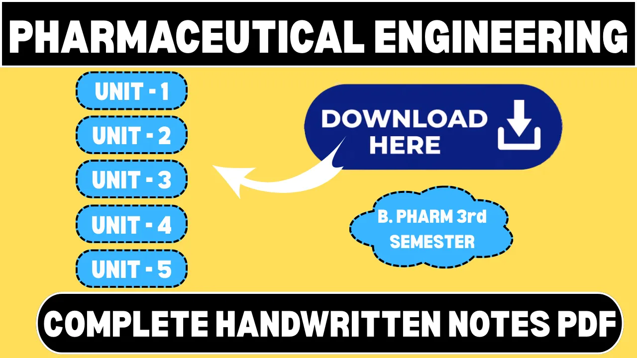 Pharmaceutical Engineering Notes