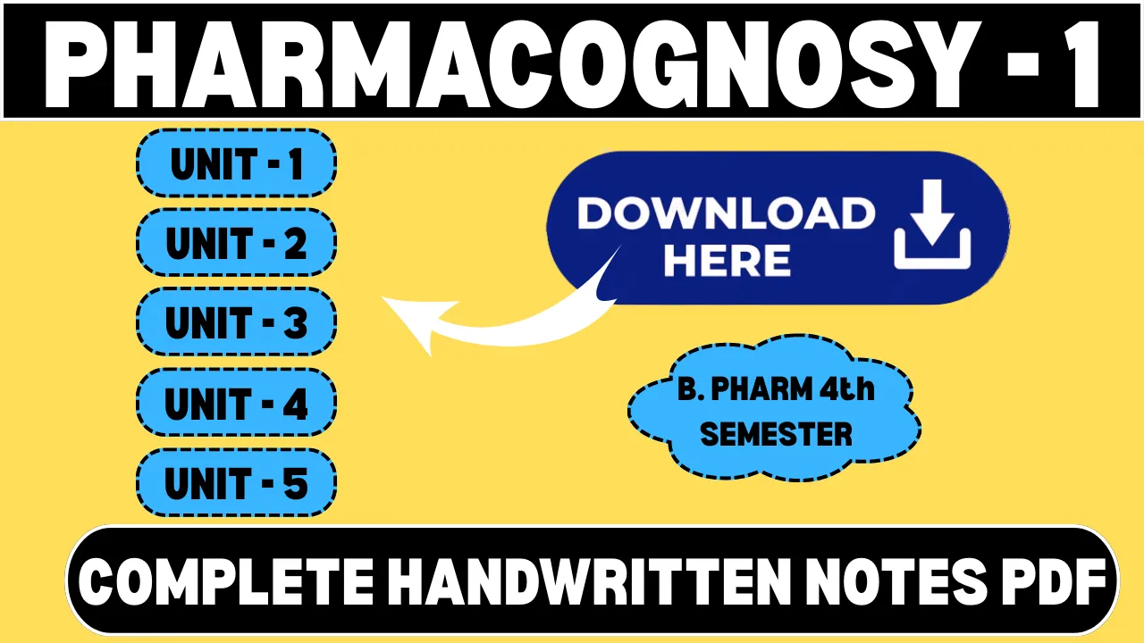 Pharmacognosy 1