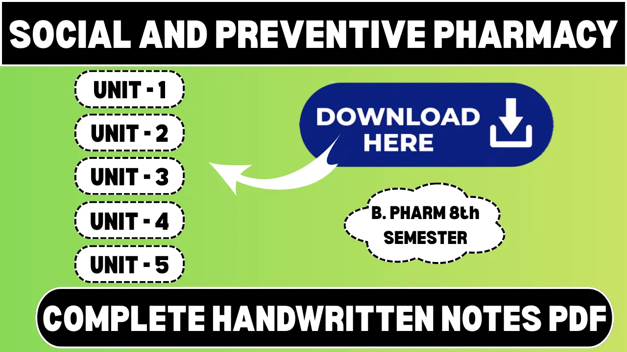 Social And Preventive Pharmacy