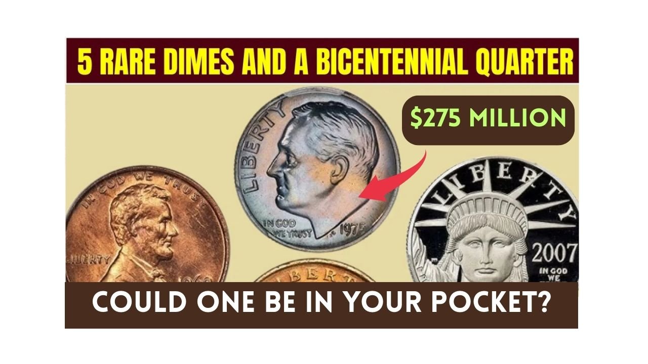5 Rare Dimes and Bicentennial Quarters Worth $275 Million Each