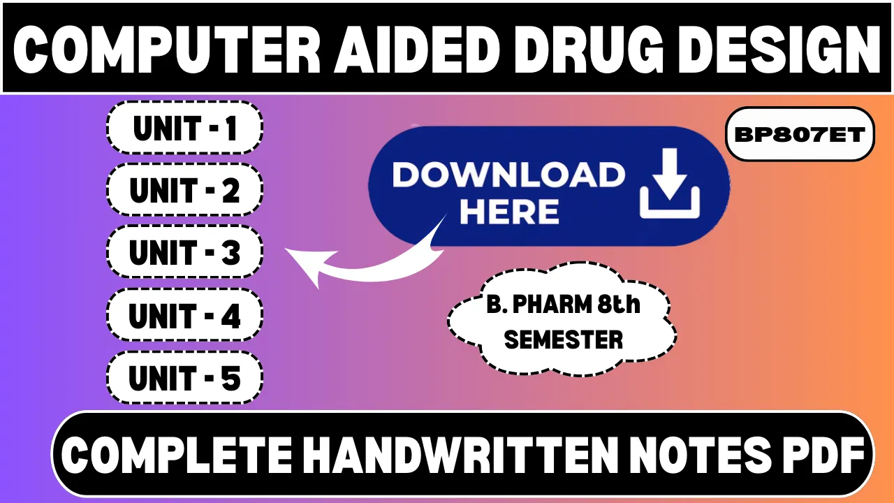 Computer Aided Drug Design