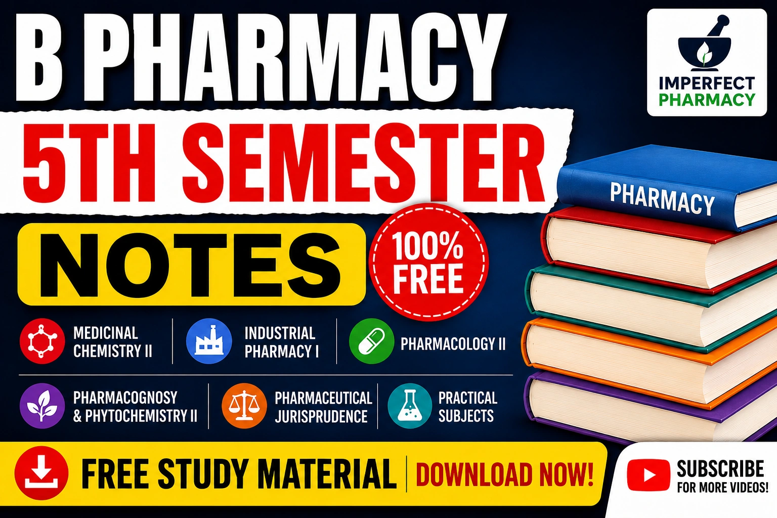 B Pharmacy 5th Semester Notes