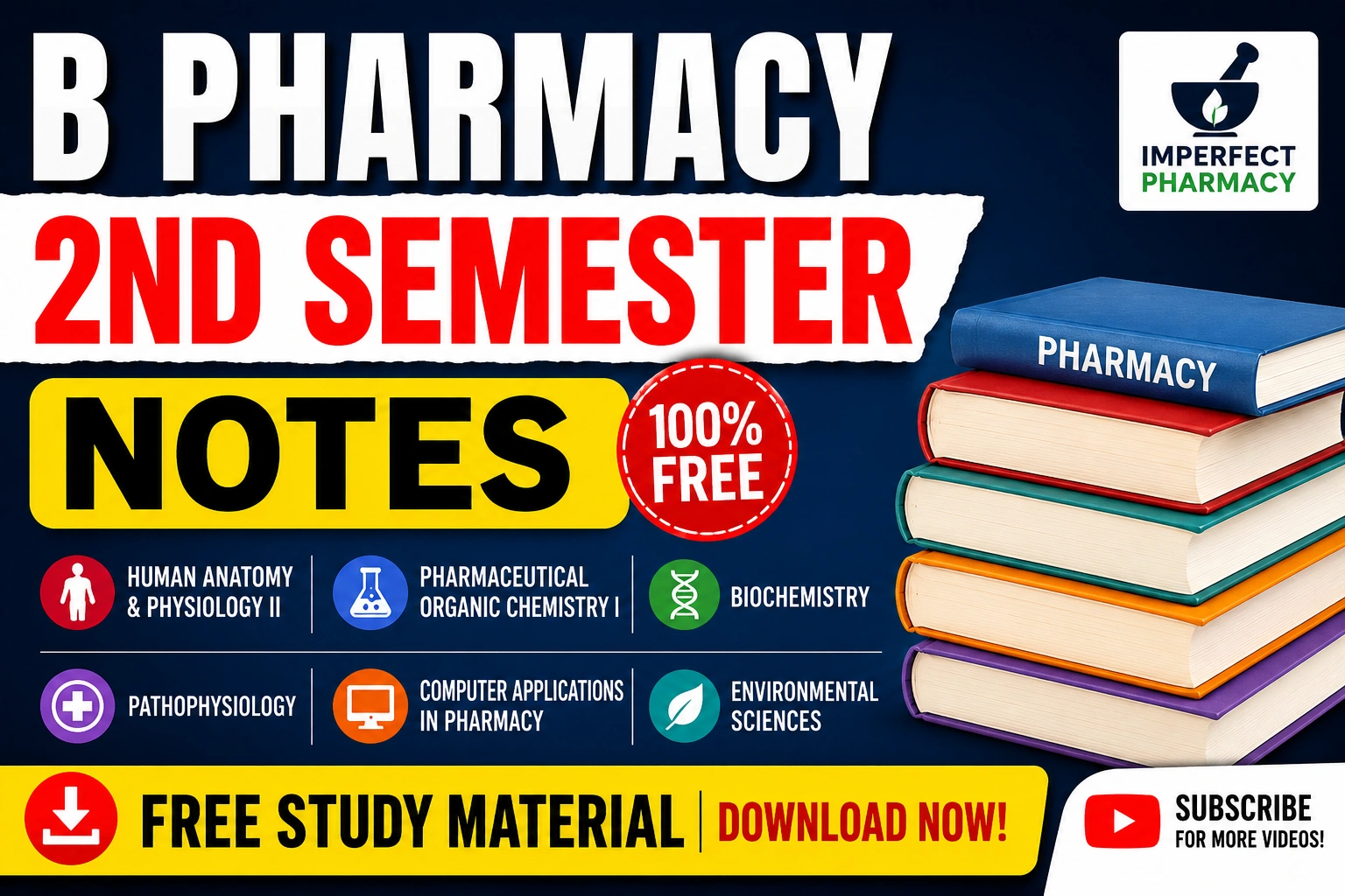 B Pharmacy 2nd Semester Notes