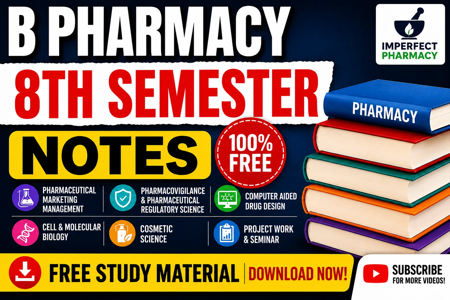B Pharmacy 8th Semester Notes